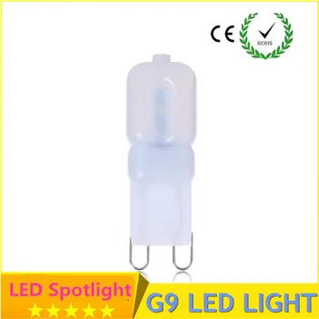 6X LED Lemputė G9 COB 5W 220V Mini G9 LED Lemputės Didelės Galios Aukšto Pralaidumo 360 Laipsnių Led Spot Light Kristalų Liustra