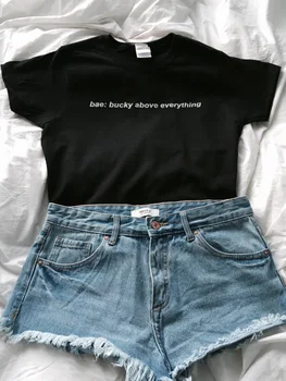 Sugarbaby Bae: buck aukščiau visko T-Shirt Sebastian Stan Bucky Barnes unisex mados tumblr marškinėliai Lašas laivas Aukštos kokybės