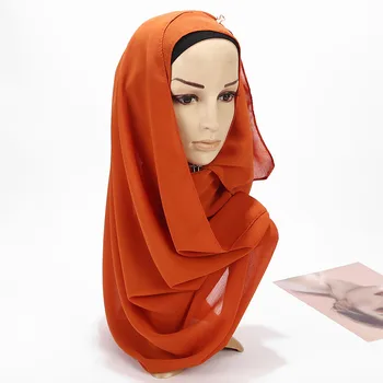 2019 NAUJAS moterų šifono vientisos spalvos musulmonų galvos skara, kaklaskares ir antklodės pashmina bandana moterų foulard vingiuoti hijab parduotuvėse