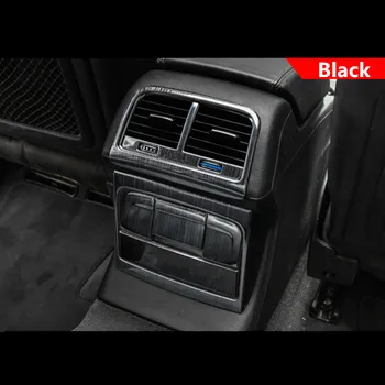 Automobilio Galinėje Sėdynėje Oro Išleidimo Apdailos Rėmelis Padengti Cigarečių Šviesos Kolegijos Lipdukai Apdaila Audi Q5 A4 2010-16 Auto Priedai