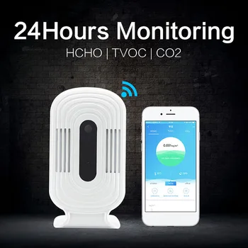 Nešiojamų Ozono Metrų Daugiafunkcinis CO2 HCHO TVOC Oro Kokybei Stebėti Dujų Analizatoriaus Ozono Koncentracija Detektorius Analizatorius Sens