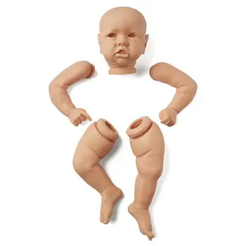 RBG Reborn Baby Doll 22.5 Cm Gyvas Naujagimis Bebe Saskia Vinilo Unpainted Nebaigtų Lėlės Dalys 