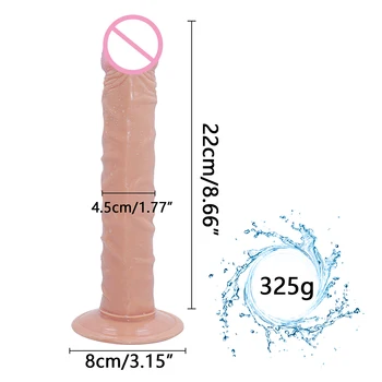 Erotinis Žaislas Strapon Tikroviškas Dildo siurbtukas Analinis Penis Penis Klitorio Stimuliatorius Moterų Masturbator Suaugusiųjų Sekso Žaislai Moteris
