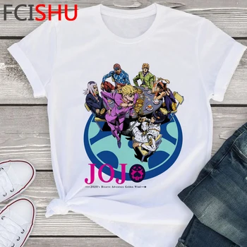 Naujas Jojo Keistų Nuotykių Juokingi Marškinėliai Vyrams Cool Anime Harajuku T-shirt Vasaros Hip-Hop Marškinėlius Mados Streetwear Viršuje Tees Vyras
