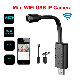 2020 naujas U21 HD Smart Mini Wi-fi, USB, Kamera, Realaus laiko Stebėjimo, IP Kameros AI Žmogaus Aptikimo Linijos Įrašymo Mini kamera