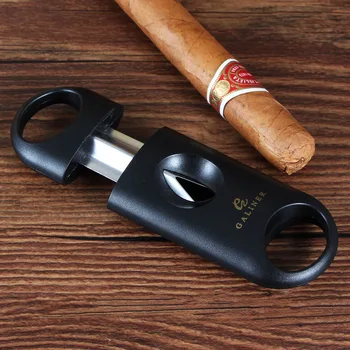 Galiner Plastiko Cigarų V Cutter Mini Nerūdijančio Plieno Ašmenys Aštrūs Cigarų Pjovimo V Supjaustyti Giljotinos Nešiojamas Kišenėje Tabako Pjovimo