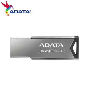 Originalus Adata UV250 USB 2.0 Flash Drive 64GB 32GB 16GB Metalo Memory Stick 