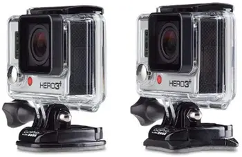 GoPro Originalus Šalmas Lipnus Sticky Antgaliai Plokšti Lenktas 3M Mount Suderinama su GoPro Hero 9, 8, 7, 6, 5, 4, Sesijoje, 3+, 3
