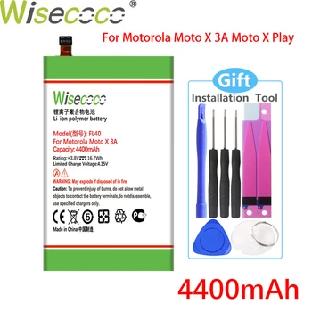 Wisecoco FL40 4400mAh Už Motorola Moto X žaisti 3A Dual XT1543 XT1544 XT1560 XT1561 XT1562 XT1563 XT1565