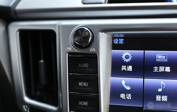 Toyota RAV4 RAV 4. 2016 m. 2017 ABS Matinis Chrome Oro Kondicionierius Vidurio Angos Oro Angos Priedai Liejimo Apdaila 1PCS