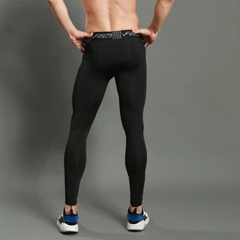 Vyrų Sporto Salė Kvėpuojantis Quick Dry Elastinga Gimnastikos Fitneso Sporto Suspaudimo Kelnės Kelnės, Antblauzdžiai Sausi, Tinkami Bėgiojimo Kelnės