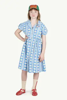 Vaikai Suknelės 2020 TAO Nauja Pavasario Vasaros Mergaitės Mados Spausdinti trumpomis Rankovėmis Suknelė Baby Vaikų Princesė Loveley Suknelė Drabužius