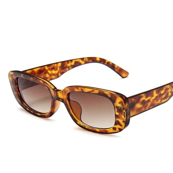 Mados Derliaus Seksualus Leopard Maža Akiniai nuo saulės Moterims Prekės ženklo Dizaineris Retro Katės akis, Spalvinga Akių Moterų UV400 Oculos De Sol