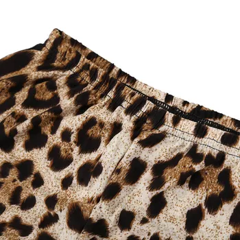 Pavasarį, Rudenį, Moterų Antblauzdžiai Seksuali Leopardas Spausdinti Ruožas Medvilnės Lady Merginos trumpas Kelnes NYZ Parduotuvė