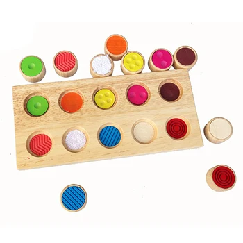 Blokai Vaikai Ankstyvojo Mokymosi Švietimo Žaislas Montessori Jutimo Touch Jausmas Traukinio Įrankiai Match Žaidimą