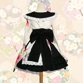 SEEDRULIA Anime Cosplay Lolita Helovinas Fancy Dress Japonų Kimono Puikus Cos Suknelė