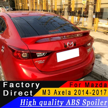 Aukštos kokybės ABS medžiagos Coupe spoileris Už Mazda 3 M3 Axela m. iki 2017 metų spoileris Pradmenų arba bet kokios spalvos Mazda 3 Axela