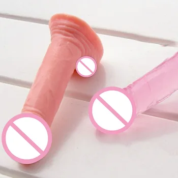 Tikroviškas Mini Dildo Netikrą 11,5 cm Penis sekso žaislai Moterims, G Spot Klitorio stimuliatorius Kišenėje Masturbator Vibratorių Dick