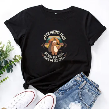 Žygiai Shirt Spausdinti marškinėliai Moterims Medvilnės Vasaros Trumpas Rankovės O-neck Tee Marškinėliai Femme Atsitiktinis Marškinėlius Moterų Top Prarasti Camiseta Mujer