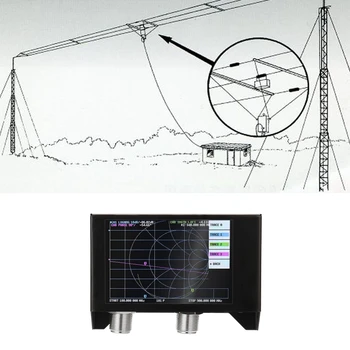 4.0 Colių TFT LCD Touchscreen Vektoriaus Analizatorius Interneto SAS-2N NanoVNA V2 Trumpųjų bangų Antenos Analizatorius HF VHF UHF