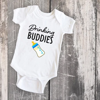 Geriamojo Bičiuliai Marškinėliai Tėvas ir Sūnus Atitikimo Marškinėlius Baby Girl Drabužių Mados 2020 Medvilnės Atitikimo Komplektus Šeima Atrodo