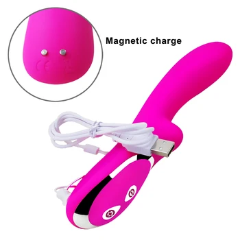 10 Greičio Clit Vibratorius G Spot Masažas Suaugusiųjų Sekso Žaislai Moteris USB Mokestis Analinis Kaištis Moters Klitorio Dildo, Vibratoriai Sekso Produktai