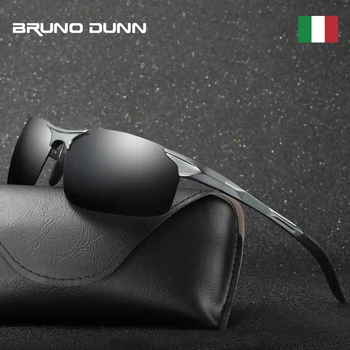 Bruno Dunn Vairavimo poliarizuoti akiniai nuo saulės Vyrams 2020 sporto Aukštos Kokybės UV400 Aliuminio saulės akiniai vyrų oculos de sol masculino