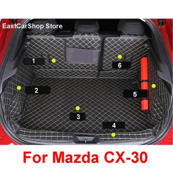 Automobilių Visas Apsuptas Galiniai bagažo skyriaus Kilimėlis Car Boot Linijinės Dėklas Užsakymą Apsauginis Kilimėlis Mazda CX30 CX-30 2020 2021 Automobilių Reikmenys