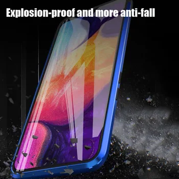 Dvipusis metalo sprogimų grūdintas stiklas telefoną atveju Huawei P40 lite P40 Pro Ir 10 Pro nova 5 5i Pro mate 30 Garbę
