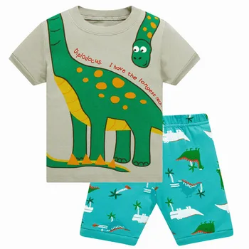 Prekės karšto pižama nightclothes vaikų berniukų Vasaros kūdikių berniukų rinkiniai mados drabužių komplektai berniukams spausdinti vaikai sleepwear kostiumai