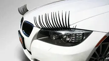 3D Automobilių Eyelashs/3D Žavinga Juoda Netikrų Blakstienų Netikrų Blakstienų Automobilių Lipdukai Žibintų Apdaila Juokinga automobilio Lipdukas Nemokamas Pristatymas