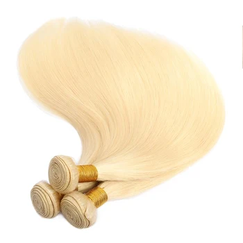Queenlife 613 Blond Plaukai Ryšulių 26 28 30 colių Brazilijos Plaukų Pynimas Pluoštas 1/3/4 vienetas Medus, Šviesūs, Tiesūs Žmogaus Plaukai Remy Plaukų