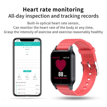 2020 Naujas Smart Watch Moterų, Vyrų Širdies ritmas, Kūno Temperatūra Stebėti Užsakymą Tapetai Sporto Laikrodžiai 