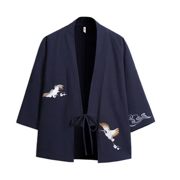 Ne Išnyks Siuvinėjimo Nacionalinės Muitinės Hanfu Megztinis vyrams tradicinis japonų kimono japonijos vintage drabužių