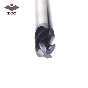 2vnt/daug ZCCCT GM-4B kieto volframo plieno 4 fleita kamuolys nosies padengtas pabaiga malūnas cnc frezavimo cutter metalo apdirbimo profilis HRC45