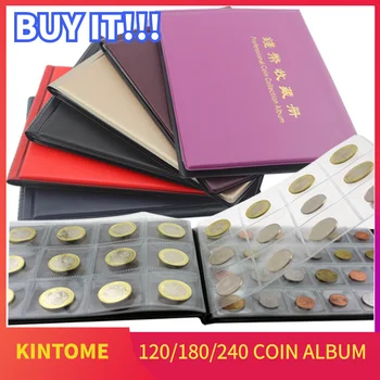 KINTOME 120,180,240 Monetų albumas numizmatikos kolekcija albumas monetų kalykla 