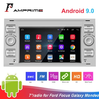 AMPrime Android 9.0 GPS, automobiliniai Radijo imtuvai (2 Din Automobilio Multimedijos grotuvas 7