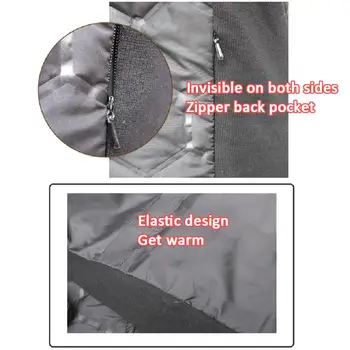 Anglies Pluošto Šildymo Vest Jacket Mens Lauko USB Infraraudonųjų spindulių Vandeniui Žiemos Elektrinio Šildymo Vest Terminio Lauko Šiltų Drabužių