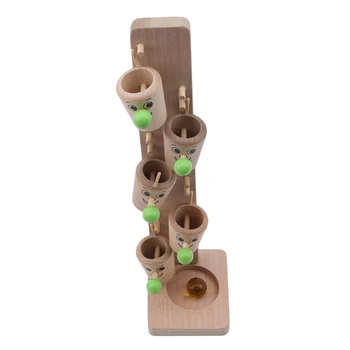 Montessori Medinių Blokų Medžio, Stiklo Kamuolys Paleisti Stebėti Žaidimą Vaikams Vaikų Žvalgybos Švietimo Žaislas Kūdikiui Vaikų Dienos Dovanų