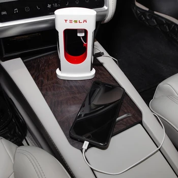 Už Tesla Logotipas Galia Banko Greito Įkrovimo Powerbank Nešiojamų Išorinio Įkroviklio Išmanųjį Telefoną, Nešiojamąjį Kompiuterį 