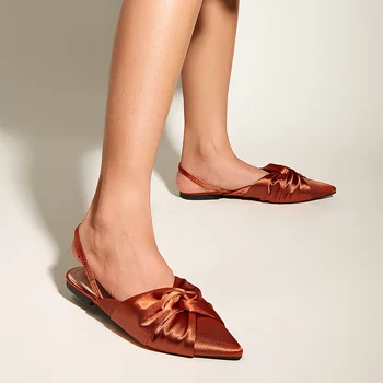 šilko Mulų Moterų plisuotos Pažymėjo Tne Šlepetė Mados butai Skaidres ponios atgal dirželis Paslysti ant sandalai zapatos de Mujer dydis 35-41