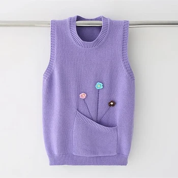 TONGMAO Pavasarį ir Rudenį vaikų Apvalios kaklo Megztinis apatiniai marškiniai vaikų Drabužių mezgimo vaikų Mergaičių megztiniai Megztinis