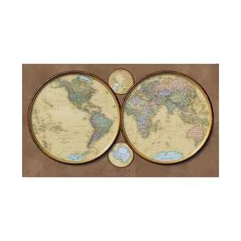 3x2ft Pasaulio Žemėlapyje PASIDARYK pats Apdailos Žemėlapis Senovinių Sienų Dekoras Drobė, Tapyba Pasaulio Žemėlapis Kambarį Mokyklos Buveinė Sienų Dekoras