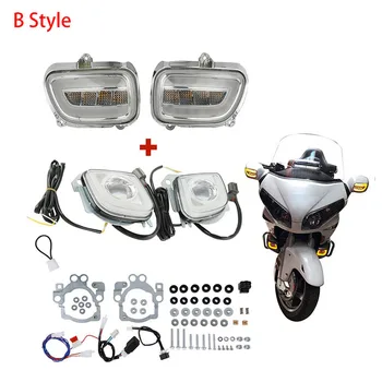 Motociklo Priekiniai Posūkio Signalo Indikatorių LED Posūkio Signalo Vairavimo Priešrūkinis Žibintas Honda Goldwing GL1800 2012-2017 F6B 2013-2017