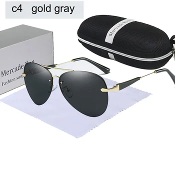 UV400 Akiniai nuo saulės Vyrams Poliarizuota Vairavimo mercade Akinius Prekės Dizaineris Akiniai Metalo Taškus Retro Gafas De Sol Hombre