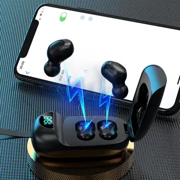 J25 Bluetooth 5.0 TWS Belaidžio Vandeniui In-ear Stereo Muzikos, Sporto Ausinės Belaidės Ausinės Auriculares Bluetooth