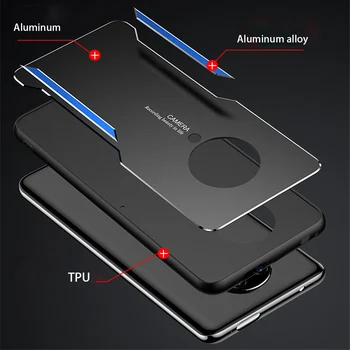 Metalo TPU Case For Xiaomi pocophone poco f2 pro 10 Mi Mi 10 lite 5G dviejų Spalvų Sunku Matinis Dangtelis Atveju Xiaomi redmi k30 pro