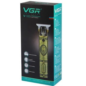 VGR plaukų žoliapjovės VGR plaukų clipper V-085 USB įkraunama plaukų clipper oilhead clipper plaukų drožyba clipper mažesne mašina