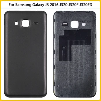 10vnt Nauji J320 Galinis Korpusas Case For Samsung Galaxy j3 skyrius 2016 J320F J320FD Plastiko Baterijos Dangtelis Durys Galinio Dangtelio Pakeitimo