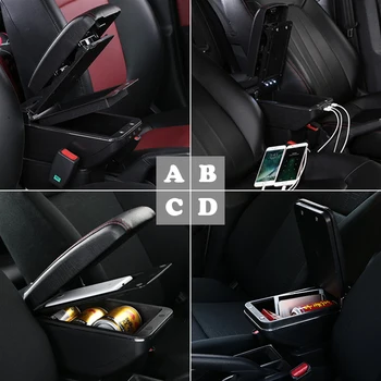 Mutips porankiu Toyota rush reikmenys, automobilių stiliaus odinis USB box konsolė interjero detalių dekoravimas 2018 19